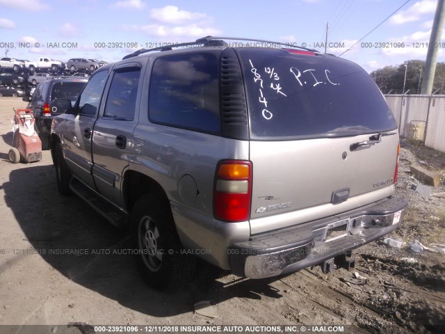 1GNEK13Z63R187140 - 2003 CHEVROLET TAHOE K1500 GOLD photo 3