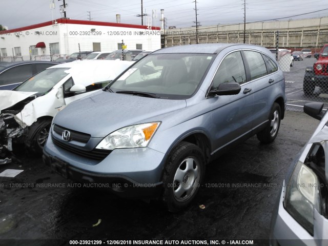 JHLRE38398C024254 - 2008 HONDA CR-V LX SILVER photo 2