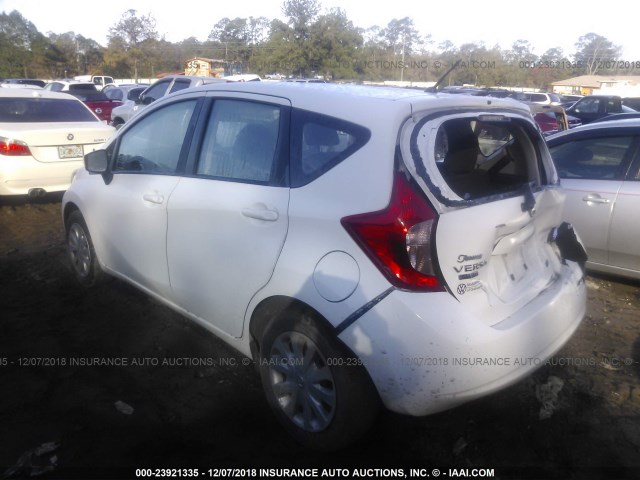 3N1CE2CP3FL400572 - 2015 NISSAN VERSA NOTE S/S PLUS/SV/SL/SR WHITE photo 3