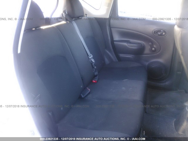 3N1CE2CP3FL400572 - 2015 NISSAN VERSA NOTE S/S PLUS/SV/SL/SR WHITE photo 8