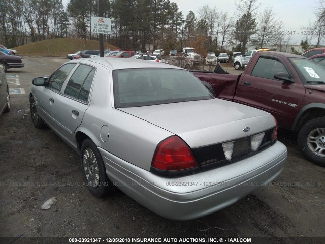 2FAHP71W24X134578 - 2004 FORD CROWN VICTORIA POLICE INTERCEPTOR SILVER photo 3