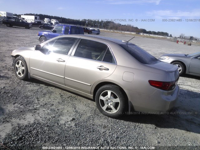 JHMCN36465C005847 - 2005 HONDA ACCORD HYBRID GOLD photo 3