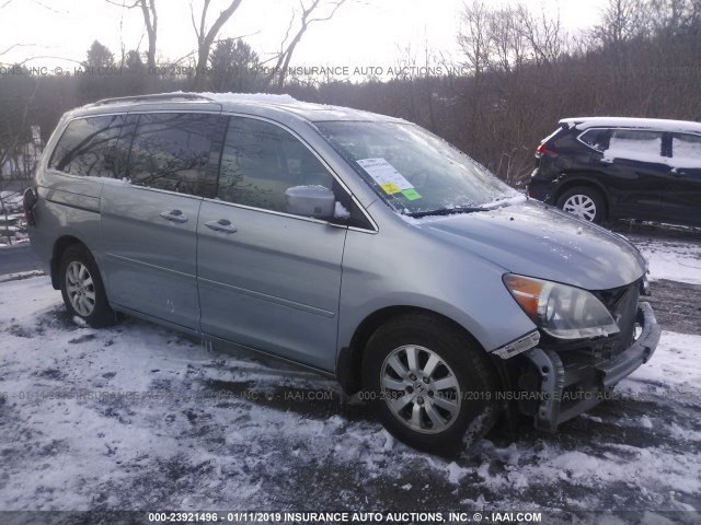 5FNRL38608B065131 - 2008 HONDA ODYSSEY EXL Light Blue photo 1