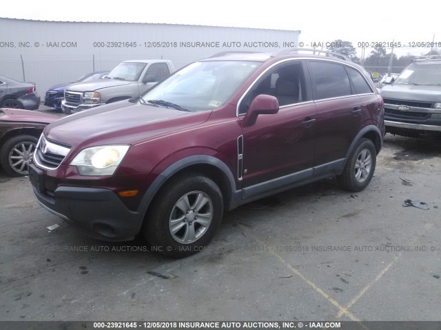 3GSCL33P19S521334 - 2009 SATURN VUE XE BURGUNDY photo 2