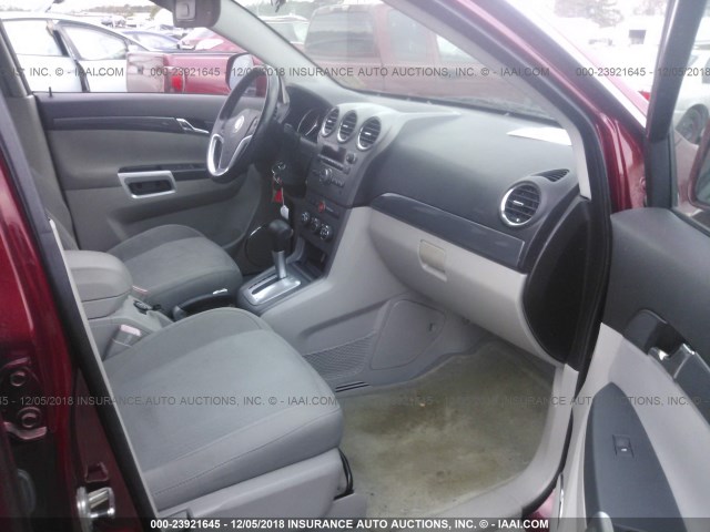 3GSCL33P19S521334 - 2009 SATURN VUE XE BURGUNDY photo 5