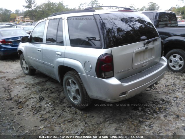 1GNDS33S992119619 - 2009 CHEVROLET TRAILBLAZER LT SILVER photo 3