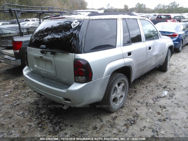 1GNDS33S992119619 - 2009 CHEVROLET TRAILBLAZER LT SILVER photo 4