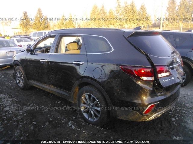 KM8SMDHF4JU279018 - 2018 HYUNDAI SANTA FE SE BLACK photo 3