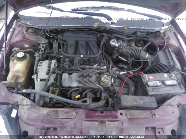 1MEHM50U05A616448 - 2005 MERCURY SABLE GS BURGUNDY photo 10