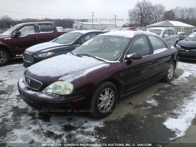 1MEHM50U05A616448 - 2005 MERCURY SABLE GS BURGUNDY photo 2