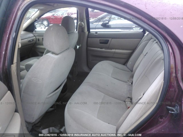 1MEHM50U05A616448 - 2005 MERCURY SABLE GS BURGUNDY photo 8