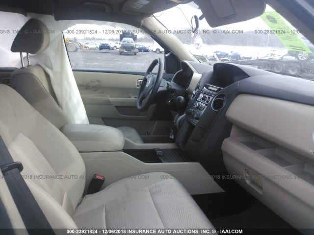 5FNYF4H29FB061789 - 2015 HONDA PILOT LX BROWN photo 5