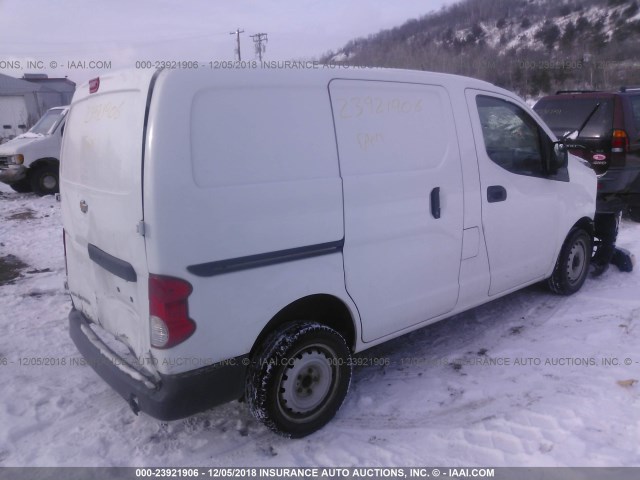 3N63M0YN8FK707900 - 2015 CHEVROLET CITY EXPRESS LS WHITE photo 4