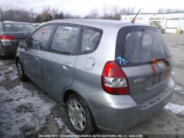 JHMGD37477S037900 - 2007 HONDA FIT SILVER photo 3