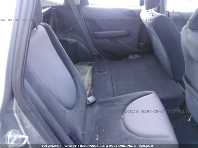 JHMGD37477S037900 - 2007 HONDA FIT SILVER photo 8