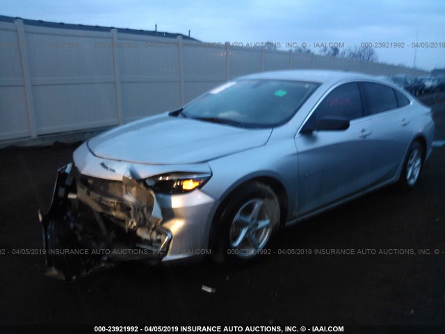 1G1ZB5ST7GF222220 - 2016 CHEVROLET MALIBU LS SILVER photo 2