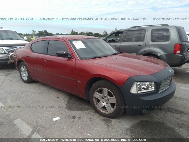 2B3KA43G86H172885 - 2006 DODGE CHARGER SE/SXT RED photo 1