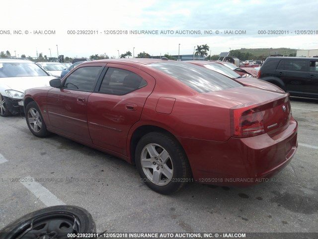 2B3KA43G86H172885 - 2006 DODGE CHARGER SE/SXT RED photo 3