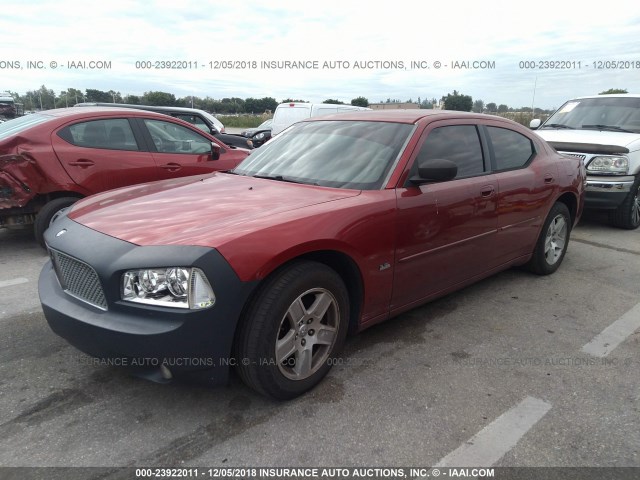 2B3KA43G86H172885 - 2006 DODGE CHARGER SE/SXT RED photo 6