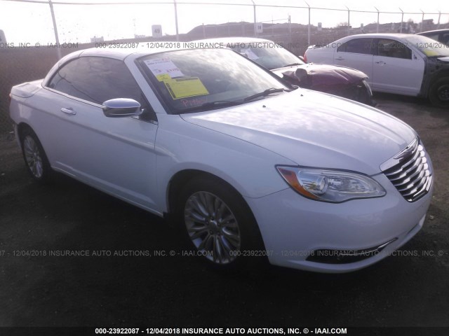 1C3BCBFG3EN130868 - 2014 CHRYSLER 200 LIMITED WHITE photo 1