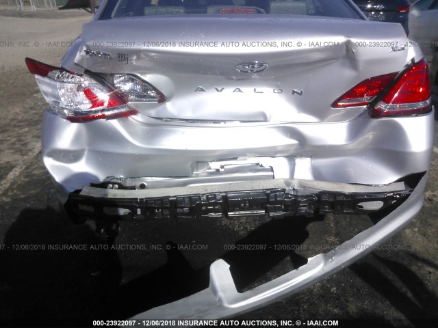 4T1BK3DB8AU364043 - 2010 TOYOTA AVALON XL/XLS/LIMITED SILVER photo 6