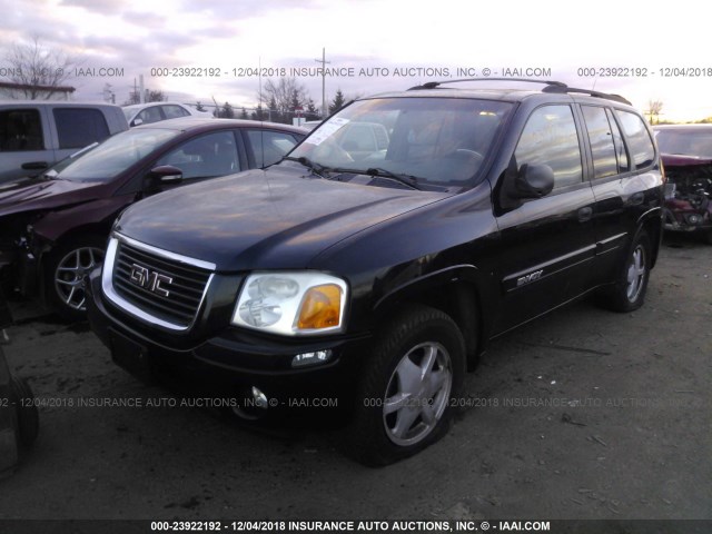 1GKDS13S432395389 - 2003 GMC ENVOY BLACK photo 2