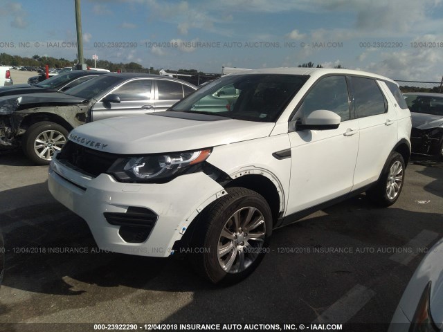 SALCP2BG2GH559505 - 2016 LAND ROVER DISCOVERY SPORT SE WHITE photo 2