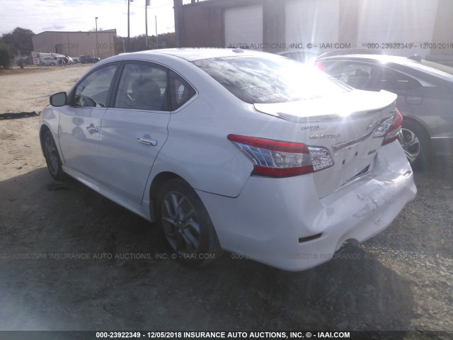 3N1AB7AP6DL763137 - 2013 NISSAN SENTRA S/SV/SR/SL WHITE photo 3