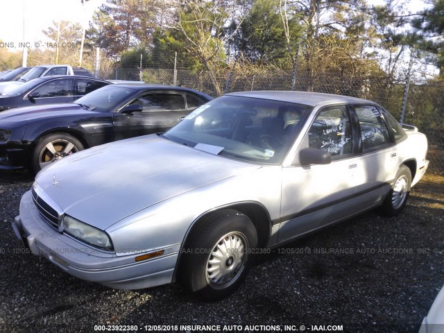 2G4WB54T0P1453826 - 1993 BUICK REGAL CUSTOM SILVER photo 2