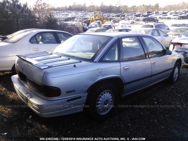 2G4WB54T0P1453826 - 1993 BUICK REGAL CUSTOM SILVER photo 4