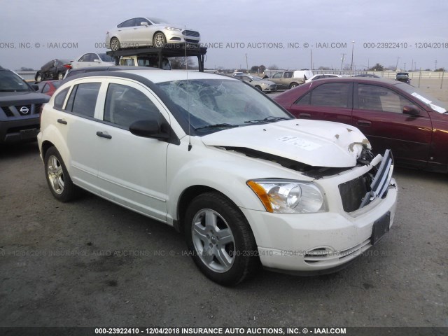 1B3HB48B97D428311 - 2007 DODGE CALIBER SXT WHITE photo 1