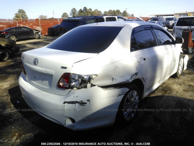 1NXBU40E89Z132604 - 2009 TOYOTA COROLLA S/LE/XLE WHITE photo 4