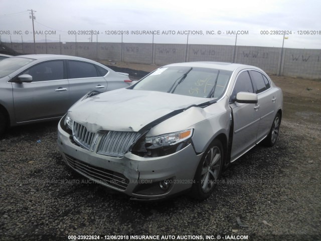 1LNHM93R59G627749 - 2009 LINCOLN MKS SILVER photo 2