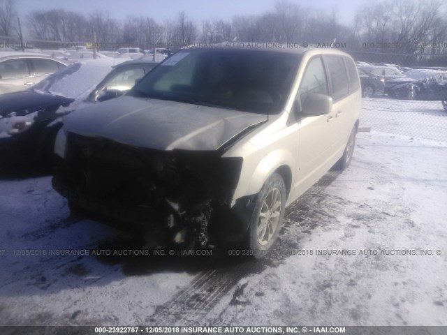 2C4RDGCG7ER391903 - 2014 DODGE GRAND CARAVAN SXT TAN photo 2