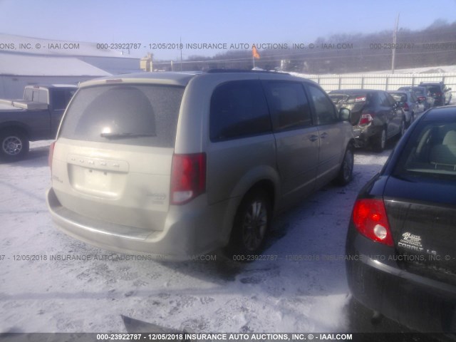 2C4RDGCG7ER391903 - 2014 DODGE GRAND CARAVAN SXT TAN photo 4