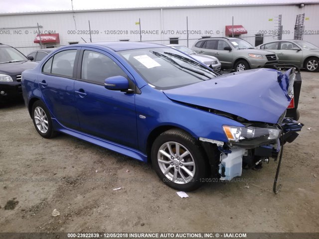 JA32U2FU0FU024785 - 2015 MITSUBISHI LANCER ES BLUE photo 1