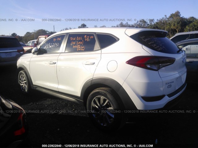 KM8J23A44JU751951 - 2018 HYUNDAI TUCSON SE WHITE photo 3