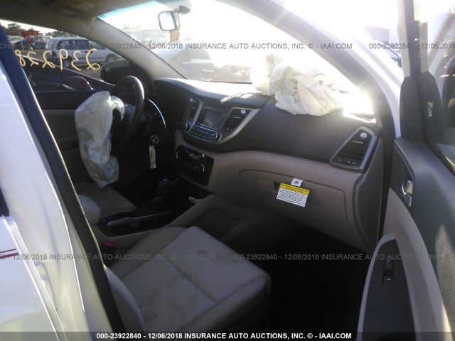 KM8J23A44JU751951 - 2018 HYUNDAI TUCSON SE WHITE photo 5