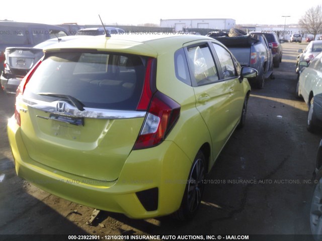 JHMGK5H79GX028449 - 2016 HONDA FIT EX/EXL GREEN photo 4