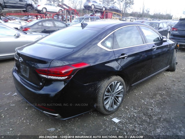 KMHGN4JE1GU135570 - 2016 HYUNDAI GENESIS 3.8L BLACK photo 4