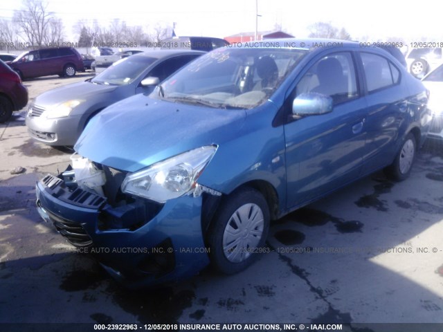 ML32F3FJ5HHF07973 - 2017 MITSUBISHI MIRAGE G4 ES Mavi foto 2