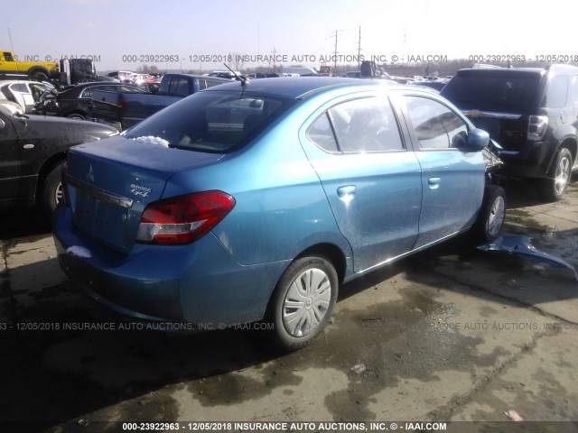 ML32F3FJ5HHF07973 - 2017 MITSUBISHI MIRAGE G4 ES Mavi foto 4