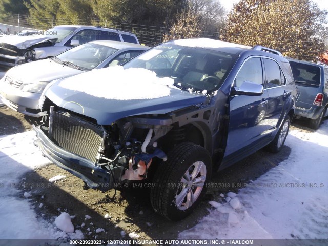 2GNALFEK6C6158158 - 2012 CHEVROLET EQUINOX LTZ BLUE photo 2