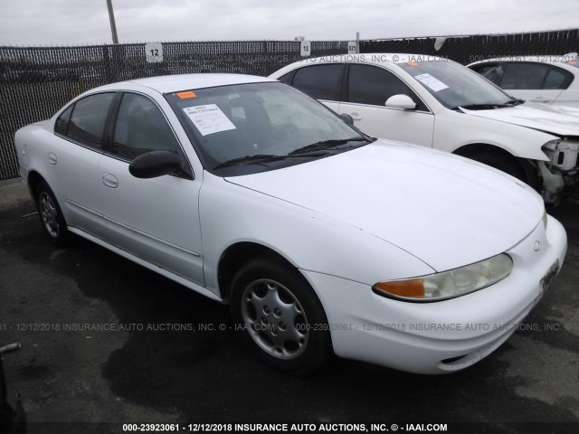 1G3NK52T0YC433249 - 2000 OLDSMOBILE ALERO WHITE photo 1