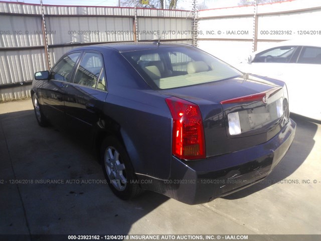 1G6DP577670131086 - 2007 CADILLAC CTS HI FEATURE V6 BLUE photo 3