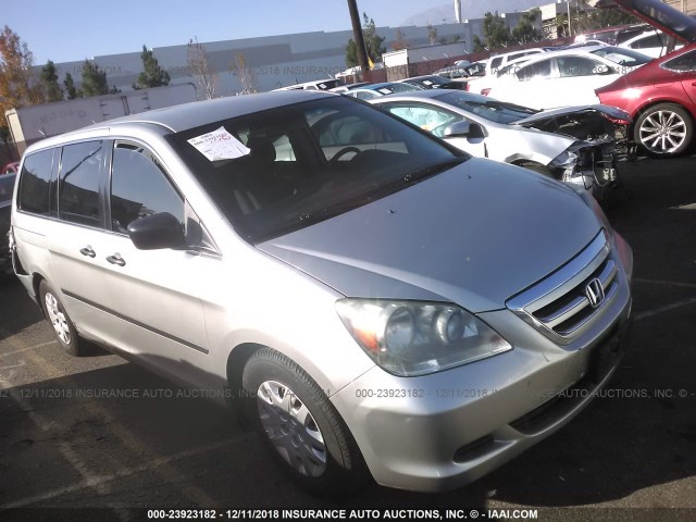 5FNRL38277B107600 - 2007 HONDA ODYSSEY LX SILVER photo 1