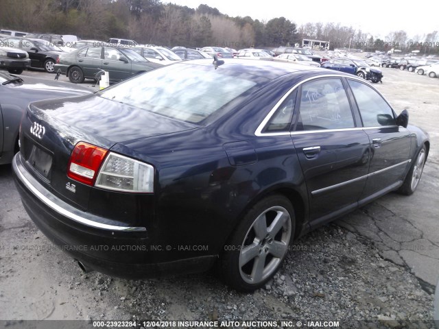 WAULV44E17N014494 - 2007 AUDI A8 Dark Blue photo 4