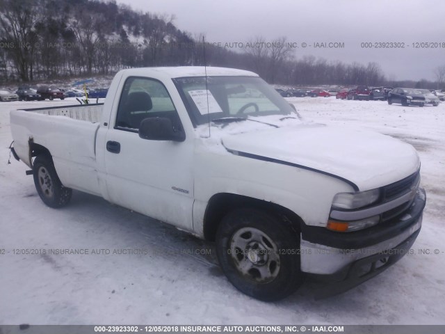 1GCEC14W41Z335129 - 2001 CHEVROLET SILVERADO C1500 WHITE photo 1