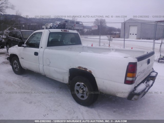 1GCEC14W41Z335129 - 2001 CHEVROLET SILVERADO C1500 WHITE photo 3