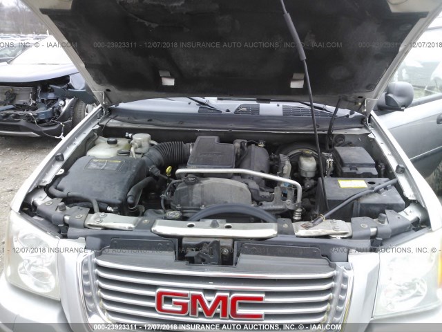 1GKDT13S662239887 - 2006 GMC ENVOY SILVER photo 10